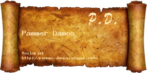 Pammer Damos névjegykártya